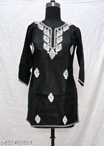 Black Embroidered Kurti