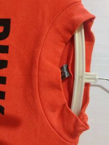 Coral Colour Fitted Style   Soft Fabric Top