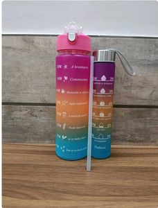 Motivational Water Bottle Set Of 2 Combo