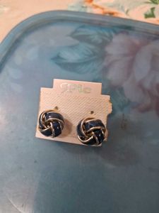 Blue Knot Earrings