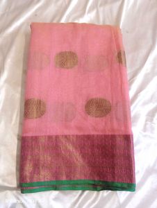 Linen Cotton Silk Saree. Fixed Price