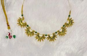 Gold Plated Chandra Necklace