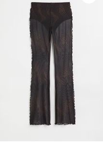 Mesh Flare Pants