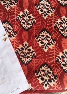 Burgundy Printed Salwar Kameez Dress Material