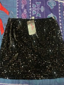 Sparkling Sequin Mini Skirt