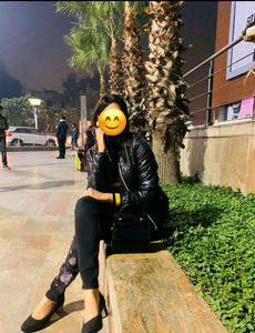 MANGO Floral Black Beauty Jeans