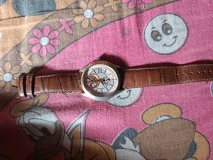 Elegant Brown Leather Strap Premium Automatic Watc