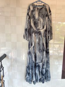 Grey &amp; Black Trendy Gown