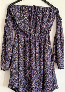 Floral Off-Shoulder Mini Dress
