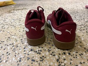 Puma Rebound LayUp Lo Burgundy Sneakers