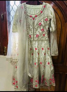 Short Gown And Plazzo Set