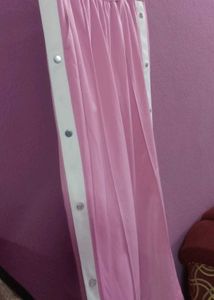 Pink Side-Button Track Pants