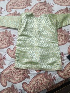 Cute Green Kids Ethnic Set