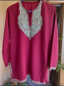 Maroon Kashmiri Kurti ❤️