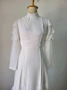 White Tiered Maxi Dress
