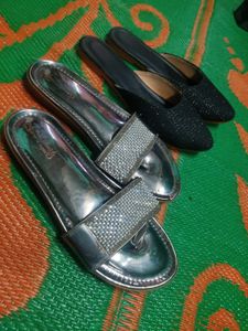 Black And Silver Flipflop &amp; Bellies 💕❤️💕💕❤️