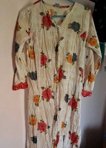 Floral Print Kurta