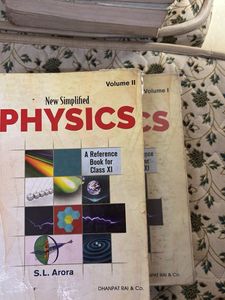 Class XI Physics Books Both Vol Sl Arora