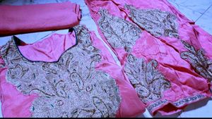 Elegant Pink Embroidered Kashmiri Suit