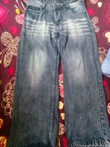Wide Leg Denim Jeans ~