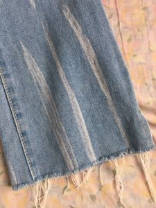 Denim Jeans With White Strips