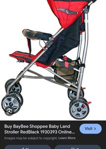 Stroller Red And Black Very Good Condition