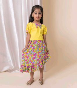 Skirt And Top Set💛 1 To 8years