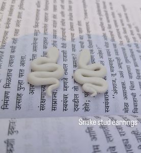 Cute Handmade Snake Stud Earrings