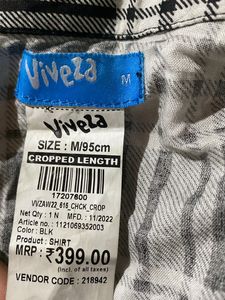 Black Short Shirt For Woman