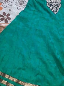 Green Anarkali Top