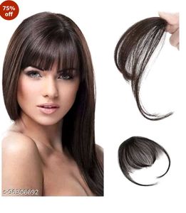 New Clip in Bangs - Straight Hair
