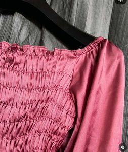 Satin Pink Top