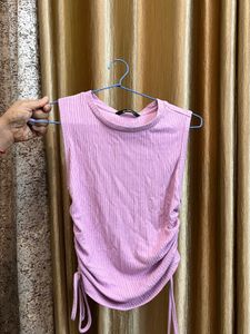 Ruched Sleeveless Top