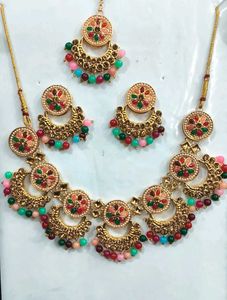 Elegant Gold-Tone Necklace Set