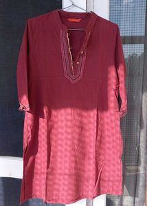 Maroon Kurta