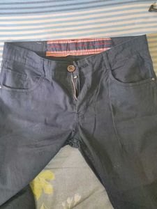 Men&#39;s Navy Blue Casual Pants