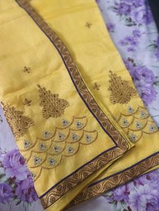 Elegant Embroidered Saree🌹❤