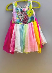 Rainbow Tulle Dress