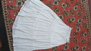 Cute Pink Tee &amp; White Skirt Set