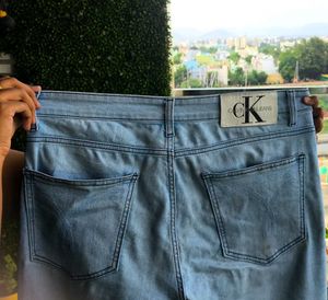 Calvin Klein Washed Blue Denim Jeans