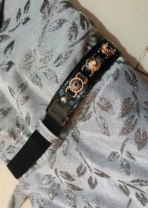 Elegant Silver Maxi Dress