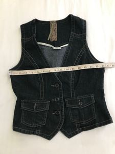 Stretchy Denim Waist Coat Bust 32-34