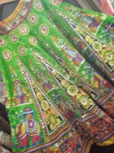 Green Garba Choli