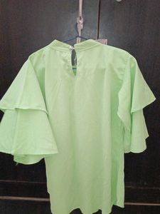 Light Green Embellished Top
