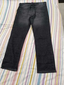 Levi&#39;s Black Wash Denim Jeans For Men