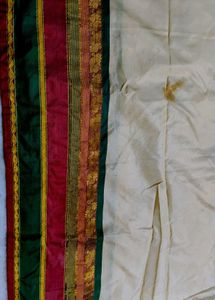 Pure Kanjeevaram Silk Saree Cream Colour.