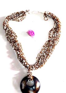 Beaded Pendant Necklace