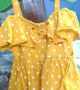 Mustard Colour Frock💛✨
