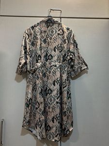 Patterned Shirt Dress