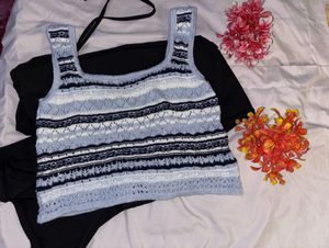 Vintage-Style Crochet Top. NOT WORN EVEN ONCE
